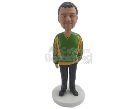 Custom Bobblehead Good Looking Male In Comfortable Loose Attire - Leisure & Casual Casual Males Personalized Bobblehead & Cake Topper Custom Bobblehead Good Looking Male In Comfortable Loose Attire - Leisure & Casual Casual Males Personalized Bobblehead & Cake Topper